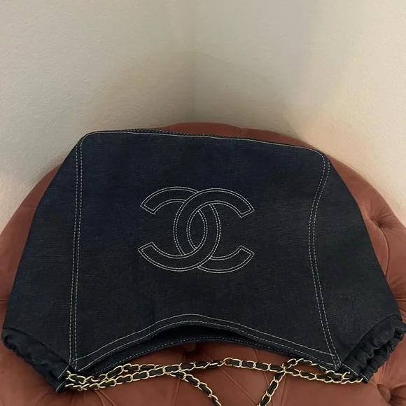 Chic Blue Jean  Bag with Sleek Design - Picture 2 of 7